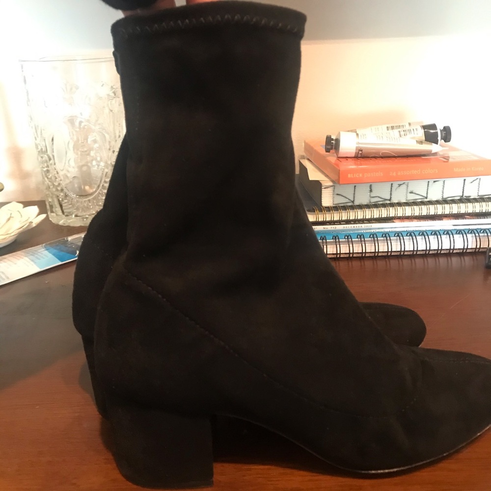 Suede Schutz Sock Booties